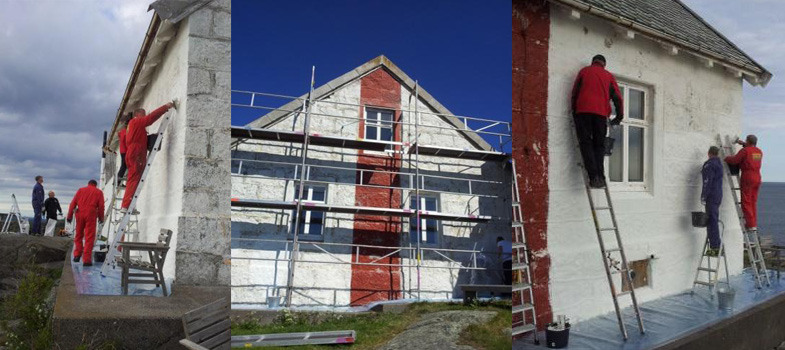 Dugnad på steinhuset